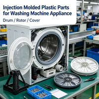 Pièces en plastique moulées par injection pour électroménager, machine à laver, pompe sanitaire, vanne, composant d'équipement industriel
