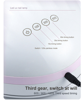 Lampe à ongles UV/LED professionnelle de salon SML, nouvelle génération, double source, haute puissance, séchage rapide, double longueur d'onde