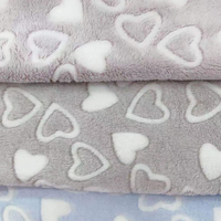 Öko-Zertifizierter Flanellstoff mit Bedrucktem Muster Weiche Plüschdecke mit Schlichtem Design für Autos