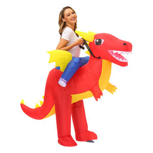 Inflatable Halloween Mascot Riding <strong>Dinosaur</strong> <strong>Costume</strong> for <strong>Kids</strong> Unisex Party Suit of All Ages - Product Image 5