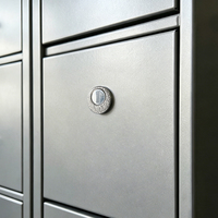Cylindres de serrure à came en alliage de chrome, nickel et zinc de haute qualité, personnalisés en gros, pour tiroirs, avec 5 cameaux, entraxe de 6,5 mm et 2 clés