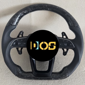 Volant sport en fibre <span class=keywords><strong>de</strong></span> carbone personnalisé DOS compatible avec <span class=keywords><strong>Audi</strong></span> RS3 RS4 RS5 RS6 RS7 S3-S7 A3-A8 <span class=keywords><strong>R8</strong></span> TT Q5 Q7 Q8 B9, volant <span class=keywords><strong>de</strong></span> remplacement - Product Image 5