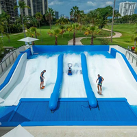 Simulateur de surf FlowRider commercial, machine à vagues de surf professionnelle pour parc aquatique, pour parc d'attractions