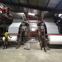 Machine à fabriquer du papier toilette de marque JINLONG à commande PLC haute vitesse pour la production de rouleaux jumbo de papier hygiénique domestique 40-60 tonnes/jour
