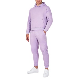 Ensemble survêtement personnalisé de haute qualité pour homme, sweat-shirt à capuche respirant d'hiver, sweat-shirt à capuche doublé en polaire de coton, pantalon de survêtement personnalisé - Product Image 5