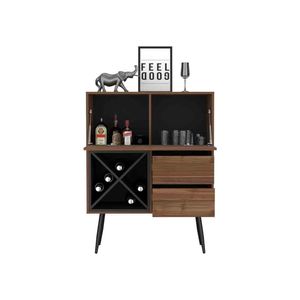 Armoire de bar DB en acajou/noir finition wengue avec deux tiroirs Octupos Design - Product Image 5