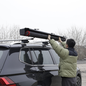 Tente d'auvent de voiture universelle de 2.5M x 3M avec coque noire en aluminium, tente de <span class=keywords><strong>Camping</strong></span> en plein air, tentes d'auvent latérales imperméables - Product Image 3