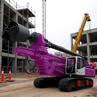 Foreuse rotative robuste pour travaux municipaux, profondeur de forage 90 mètres, foreuse rotative intelligente