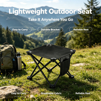 Tabouret de camping pliant moderne en X avec sac de transport – Durable, léger, en acier au carbone et tissu Oxford, portable pour le camping en extérieur et la plage