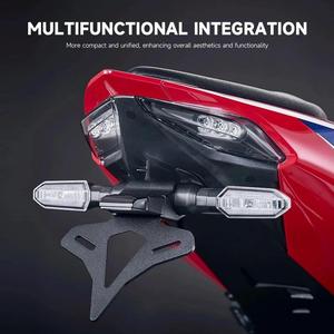 Soporte para Placa de Matrícula de Motocicleta con Diseño Modificado para Honda CBR1000RR-R, Luz LED de Señal de Giro, Diseño de Cola Corta - Product Image 2