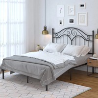 Cadre de lit simple en métal moderne et simple avec fonction convertible pour la maison, l'hôtel, l'appartement
