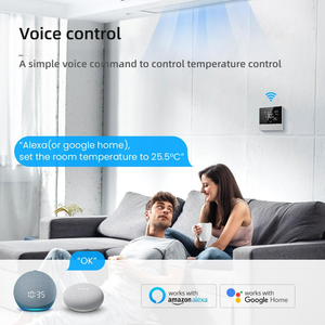 Thermostat intelligent programmable WiFi Tuya pour projets CVC commerciaux, certifié CE, intégrateurs <span class=keywords><strong>de</strong></span> systèmes - Product Image 3