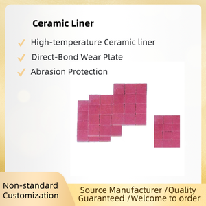 Azulejos de revestimiento de cerámica de alúmina Unión de alta temperatura para protección de impulsor de ventilador Resistente a la abrasión - Product Image 6