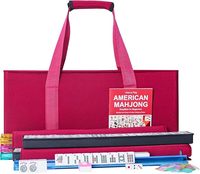 Jeu de Mahjong de voyage Geling, vente directe d'usine chinoise, vente en gros, ensemble complet personnalisé à 4 couches, style américain, avec sac rouge