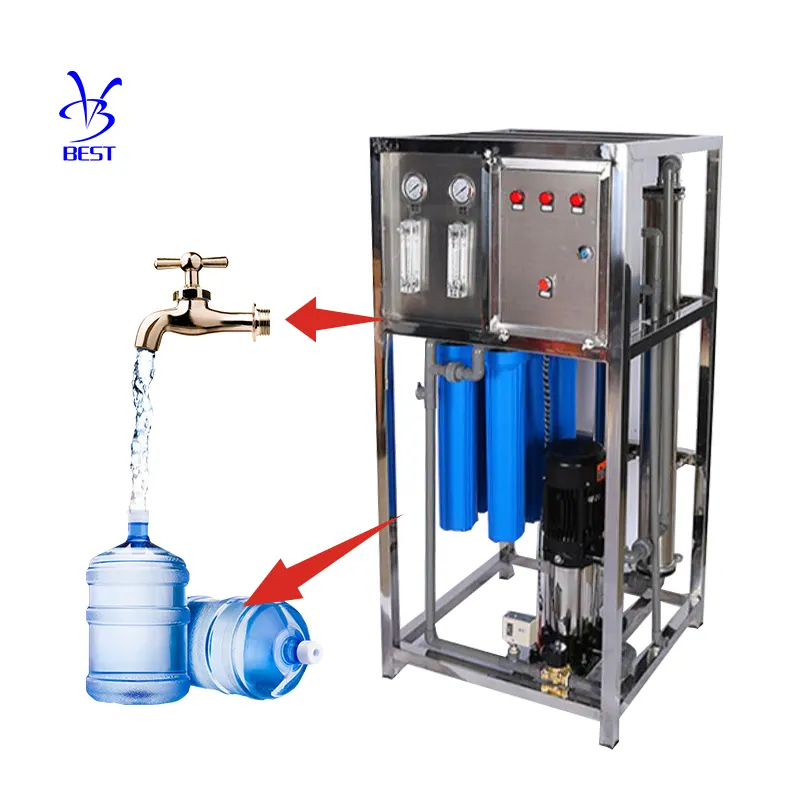 250LPH 500LPH Ro Systeem Filtratie Plant Waterzuiveringssysteem Omgekeerde Osmose Water Filter Systeem