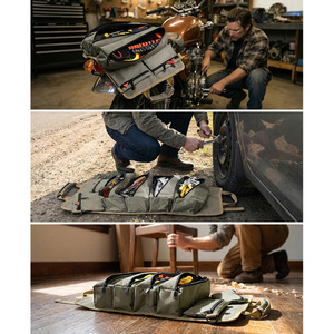 New Waterproof Wear-resistant <b>Roll</b>-up <b>Tool</b> Kit Auto Repair Electrician Portable Folding Multifunctional Site Hanging <b>Tool</b> Bag - Product Image 2