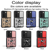 Lichicase Anti-jaunissement résistant aux chutes caméra lentille protecteur pare-chocs étui pour Realme C71 couverture de téléphone