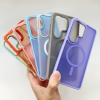 Funda Magnética para Teléfono Samsung S26 Ultra, Protección Antigolpes, Carcasa Mate de TPU y PC Rígido para Samsung S26 EDGE S25