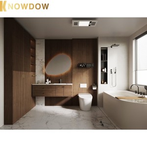 KNOWDOW Salon Grand Piano Nook Chambre Walk-In Placard avec îlot Salle de bain Spa Baignoire Couloir Miroirs dorés - Product Image 6