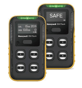 เครื่องตรวจจับก๊าซหลายชนิด BW Flex4 แบบกระจายตัว O2, LEL, CO, H2S, CO2 เซ็นเซอร์อัจฉริยะ I-Series เครื่องตรวจจับก๊าซ BW Flex4 - Product Image 5
