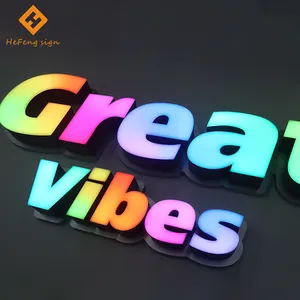 Hot sale marquee letter lights sign metal marquee letters led color change letter for