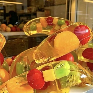Transparent Fruit Gummy Toy Jelly <b>Fidget</b> Toy Candy Shape Stress Relief Novelty Gift - Product Image 3