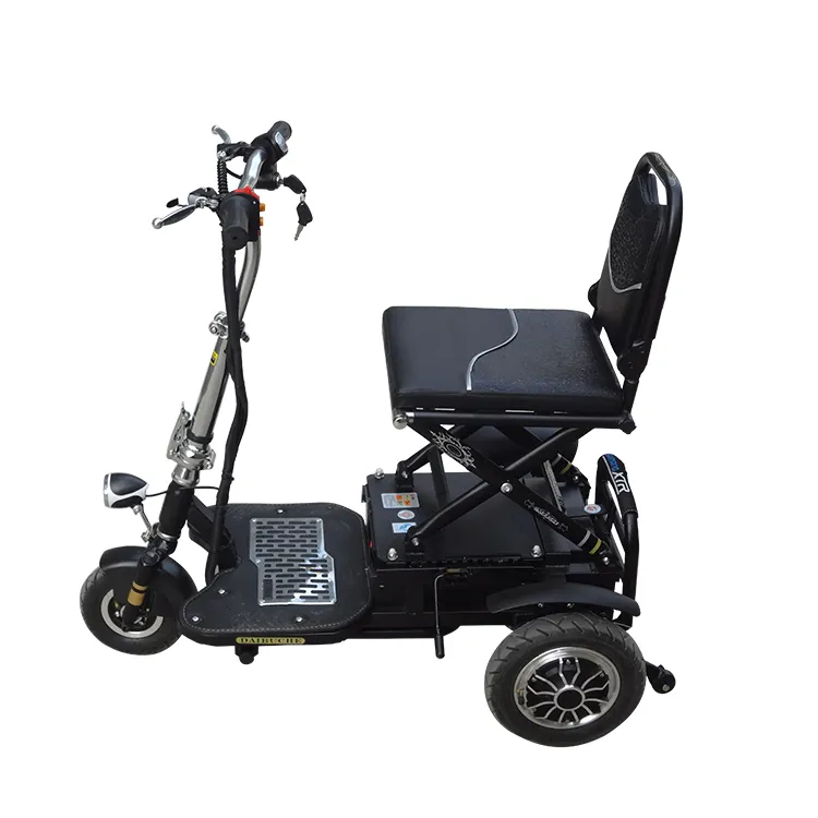 3 tekerlekli katlanır elektrikli engelli hareketlilik scooter tekerlekli sandalyeler yetişkinler için elektrikli scooter yaşlı
