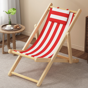 Silla <span class=keywords><strong>Luna</strong></span> Multicolor Rojo Azul Verde Rosa Cómoda Plegable Ajustable de Bambú y Madera de Haya para Playa, Aire Libre y Camping - Product Image 2