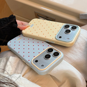 Funda de Teléfono con Diseño Coreano de Puntos Brillantes, Suave, Antigolpes, con Contraste de Color para <span class=keywords><strong>iPhone</strong></span> <span class=keywords><strong>13</strong></span> <span class=keywords><strong>14</strong></span> 15 16 17 Pro - Product Image 3