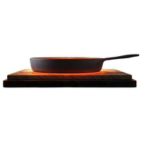 Poêle en fonte pré-culottée antiadhésive pour grillades, sautés, rôtissage, cuisson au four, sur cuisinière, au barbecue et au feu de camp