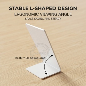 Support NFC Google Review avec <span class=keywords><strong>code</strong></span> <span class=keywords><strong>QR</strong></span>, présentoir en acrylique, mini-étiquette <span class=keywords><strong>RFID</strong></span> ISO pour avis d'entreprise, hôtels, 860-960 MHz - Product Image 2
