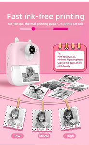 Nouvel appareil photo instantané pour enfants avec vidéo photo 1080P HD double objectif, jeux de <span class=keywords><strong>puzzle</strong></span> et musique, jouet éducatif amusant pour enfants - Product Image 4