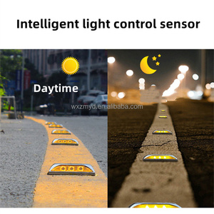 Marcador de entrada de tráfico de aluminio IP67 <span class=keywords><strong>para</strong></span> exteriores, lámpara Solar Led, iluminación de tierra, camino, decoración de jardín, luces solares - Product Image 5