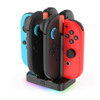 Support de charge universel 6 en 1 pour Nintendo Switch 2, station de charge gauche et droite avec lumières RVB