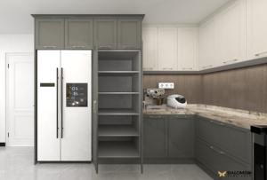 Meuble de cuisine en mélamine, design de meuble de cuisine en bois, meubles de cuisine avec prix d'usine - Product Image 5