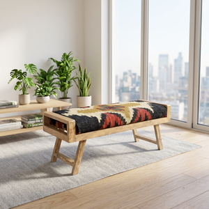 Alfombra Kilim de Yute y Lana Tejida a Mano, Ecológica, con Patrón Geométrico Tradicional, para Entrada, Dormitorio, Pasillo, Sala de Estar, Apartamento - Product Image 6
