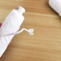 Mèches de bougie en coton sans cire, vente en gros, rouleaux de 40/30/60 pièces
