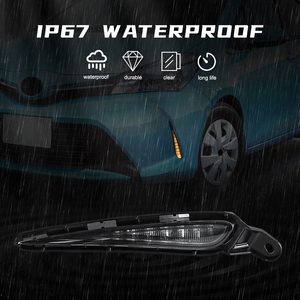 Luci diurne a LED per auto all'ingrosso, indicatori di direzione ambra e bianchi, set per Toyota Vitz 2017 2018 <span class=keywords><strong>2019</strong></span> - Product Image 2