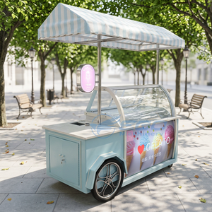 Factory Direct Supply Mobile Food Truck Hot Dog Pizza Latte Ice Cream Vending Cart Special transportation - Product Image 1