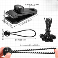 Pince de fixation robuste pour bâche, réutilisable, avec vis à molette en plastique, pour tente extérieure, sac et accessoires