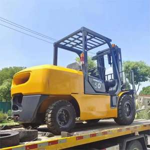 Carretilla elevadora usada Komatsu FD50 de alta calidad de 5 toneladas lista para enviar carretilla elevadora al aire libre con motor <span class=keywords><strong>Yanmar</strong></span> - Product Image 5