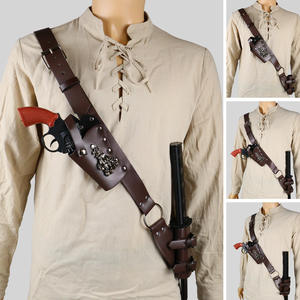 Kaidi Grensoverschrijdende Middeleeuwse Viking Retro Schouderbanden, Geweerholsters, Lederen Hoesjes, Halloween Cosplay Kostuums En Rekwisieten - Product Image 2