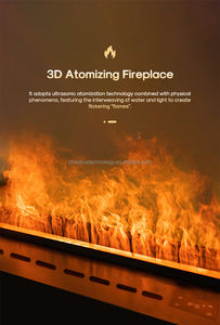 <span class=keywords><strong>Chimenea</strong></span> ultrasónica con conexión <span class=keywords><strong>móvil</strong></span> 2025, con luces LED ajustables y efecto de llama realista para el hogar - Product Image 6