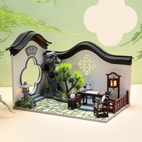 Maison de poupée en bois DIY de haute qualité, modèle architectural chinois ancien