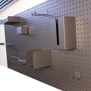 Heavy Duty Pegboard Organizer <strong>Wall</strong> Panel with Hooks, Customizable <strong>Tool</strong> Storage <strong>Board</strong> for Garage Workshop Kitchen - Product Image 4