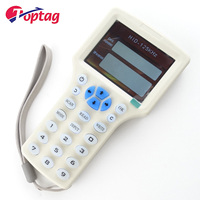 Lecteur de cartes RFID, 125Khz/13.56Mhz, copieur de porte-clés avec logo RFID/IC, 08cd