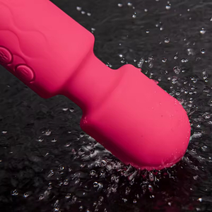 Adult Sex Toy <b>Vibrator</b> AV Wand Rose Red USB Rechargeable Waterproof 20 Frequencies G-string Masturbator for Women - Product Image 4