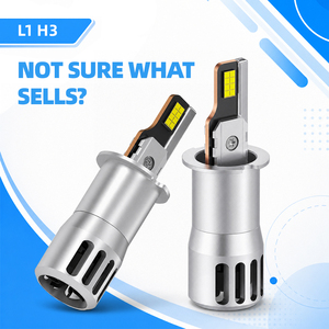ไฟหน้ารถบรรทุก L1 H3 LED สีขาวสว่าง 9 32V ไดรเวอร์เสถียร IP68 กันน้ำ โครงอะลูมิเนียม ไฟหน้ารถ สำหรับส่งออก - Product Image 1