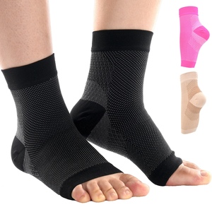 Chaussettes courtes de sport d'extérieur, manchon de <span class=keywords><strong>pied</strong></span> en nylon pour fasciite plantaire, manchon de <span class=keywords><strong>pied</strong></span> <span class=keywords><strong>ouvert</strong></span> pour femme, chaussettes de compression pour homme - Product Image 1