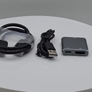 ตัวเมีย4K 60HZ USB C OUT TO Type C HDTV แปลงวิดีโอในอะแดปเตอร์กับ USC สายไฟสำหรับ AR แว่นตา <span class=keywords><strong>PS5</strong></span> rayneo - Product Image 6